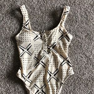 High cut cheeky one piece